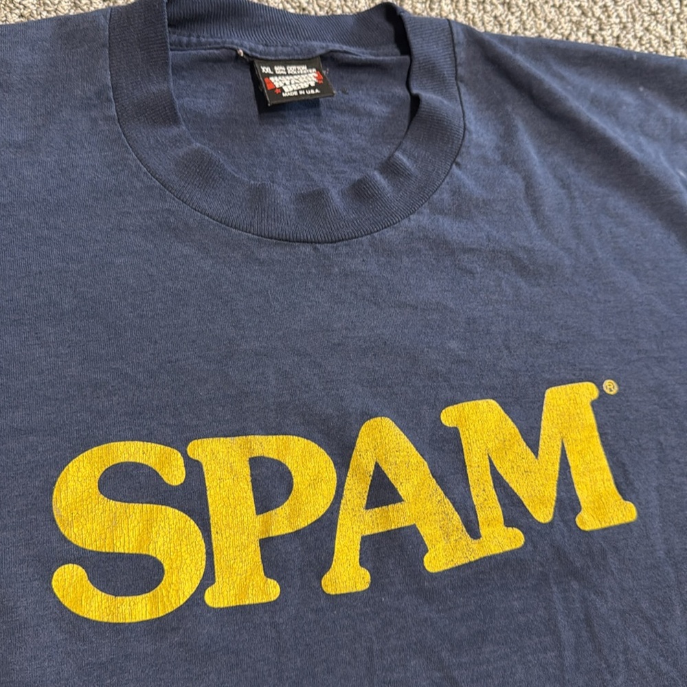 1987 Screen Stars SPAM Vintage T-Shirt - Picture 2 of 5